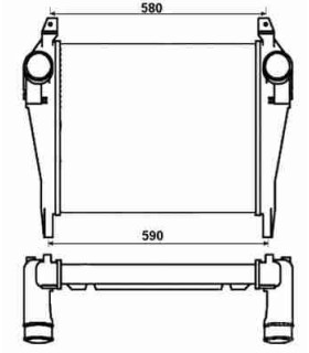  ECHANGEUR AIR INTERCOOLER IVECO EUROCARGO 