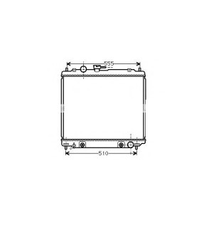  Radiateur eau pour SCANIA Série P 95-04 
