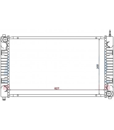 Radiateur moteur pour PEUGEOT 204
