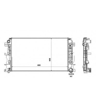 RADIATEUR EAU POUR MERCEDES SPRINTER - CRAFTER A9065000002-9065000002