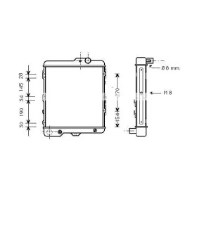  Radiateur eau pour SCANIA Série P 95-04 