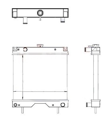  Radiateur eau pour SCANIA Série P 95-04 