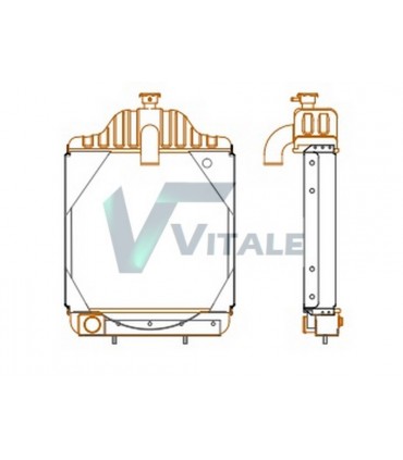 RADIATORE D'ACQUA CASE 530 570 580