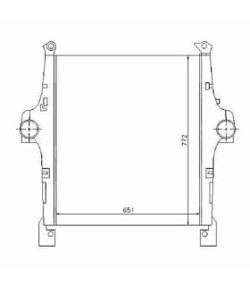 Radiateur eau pour IVECO Daily 03-06 