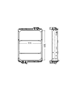 RADIATEUR EAU MASSEY FERGUSON 6495-7485-7495 3785214M2