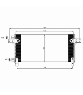 Radiateur moteur pour PEUGEOT 204