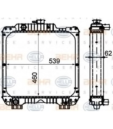 RADIATEUR EAU CASE IH NEW HOLLAND 84172100-234700-5099122