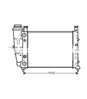 RADIATEUR EAU FIAT UNO  7556133