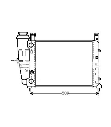 RADIATEUR EAU FIAT UNO  7556133
