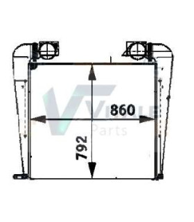 RADIATOR  AIR INTERCOOLER EVOBUS-MERCEDES-BENZ-SETRA
