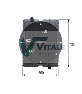 Radiatore acqua Renault Ares 7700065582