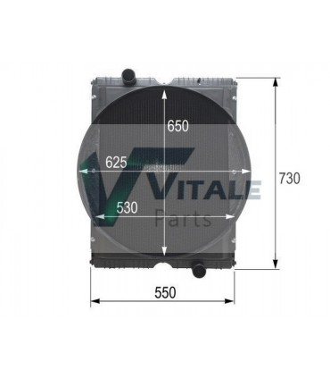 Radiatore acqua Renault Ares 7700065582
