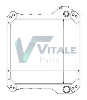 RADIATEUR EAU CASE IH  234876A1-239739A1-239739A2-234876A2-234876A