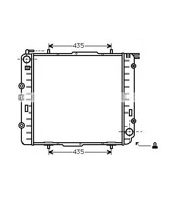 RADIATOR MERCEDES 2108859
