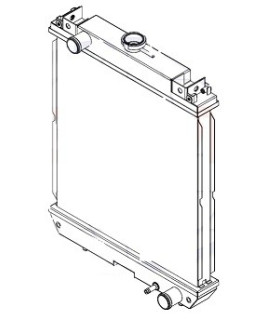  Radiateur eau pour SCANIA Série P 95-04 