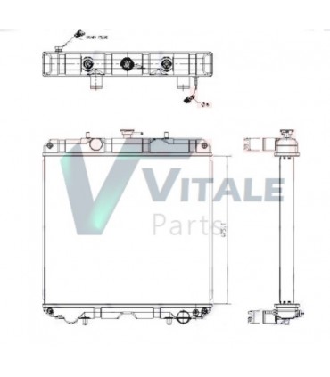  Radiateur eau pour SCANIA Série P 95-04 