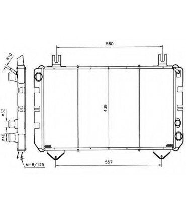 RADIATEUR EAU FORD TRANSIT 78VB8005LA 79VB8005AA