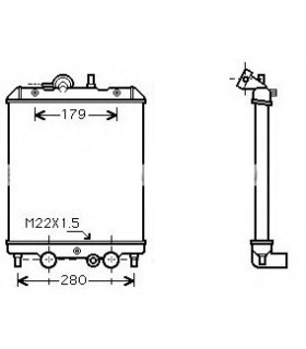  Radiateur moteur SCANIA Série P 95-04 