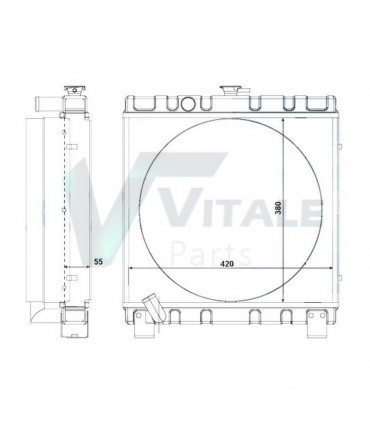WASSERKÜHLER FÜR KUBOTA SERIE D 1105 D 1667972002