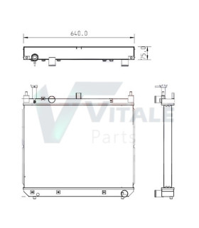 RADIATEUR EAU POUR  TAKEUCHI TB175 SERIE W