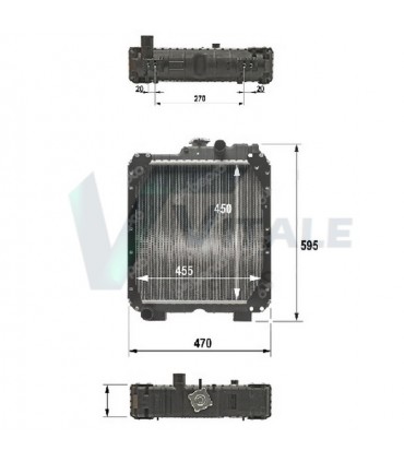 RADIATORE D'ACQUA NEW HOLLAND SERIE TT 50 55 65 5098910