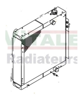 RADIATORE DOPPIO RAFFREDDATORE OLIO PER TAKEUCHI 1911300220 1911300220H