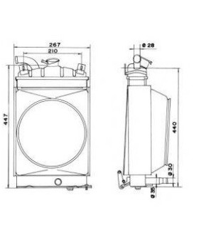 RADIATEUR EAU FIAT 600