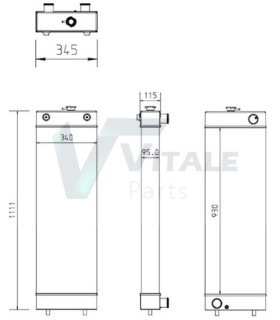 Radiatore ad acqua Komatsu 17710408010 20Y0341651