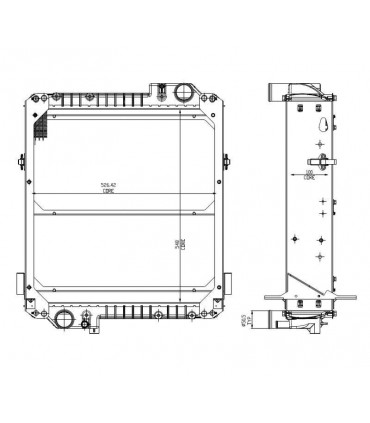 RADIATOR  MASSEY FERGUSON 6455
