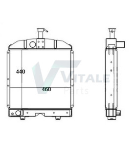  Radiateur eau pour SCANIA Série P 95-04 