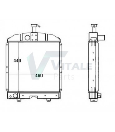  Radiateur eau pour SCANIA Série P 95-04 