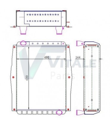 RADIATEUR EAU CLAAS ARION 10996531-10996530-10996533