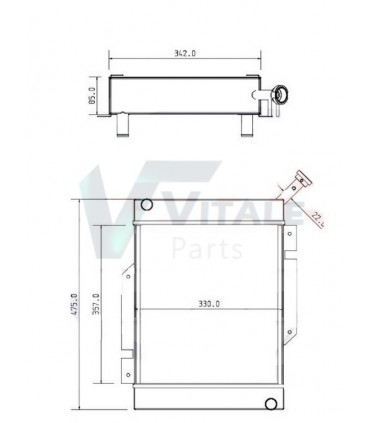  Radiateur eau pour VOLVO Fm 10