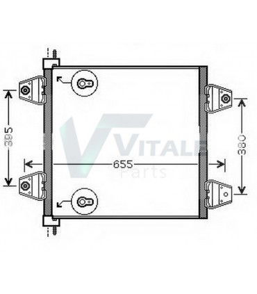 CONDENSER CLIMATISATION DAF  VITALE DA818986   1629115