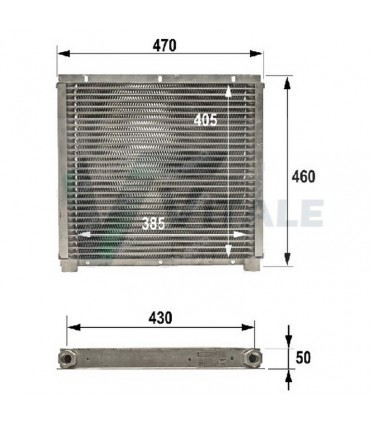RADIATORE OLIO PER RENAULT AGRI CLAAS ARES 500 600 657 697 735 7700056078