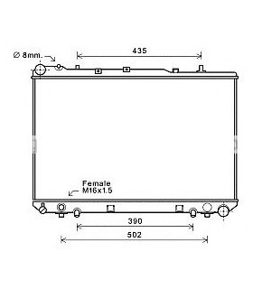 RADIATEUR EAU SSANGYONG DAEWOO RADIATEUR EAU DAEWOO  2131006320 2131006322 2131006322X