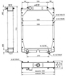 RADIATOR FIAT AGRI NEW HOLLAND WINNER F 115 120 130 DT NH730854