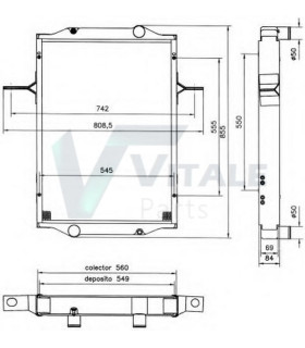 RADIATORI PER  RENAULT RVI M210 5010269003 5001838870 50018388725001838873