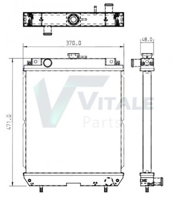 RADIATOR KUBOTA -RC41142300