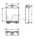 Radiateur eau pour Tracteur Renault Agri: R 551 /556 / R 651 / 652 / 681