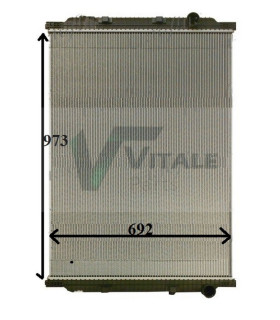 RADIATEUR EAU RENAULT TRUCKS RVI  KERAX II 370-410-450-460-500-520
