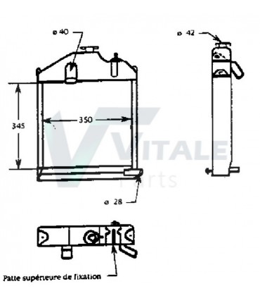  Radiateur moteur SCANIA Série P 95-04 