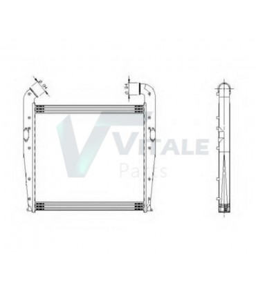 RADIATEUR AIR INTERCOOLER SCANIA  1373517 1384059 1408882 1477051 1516492 1764885  SC96960