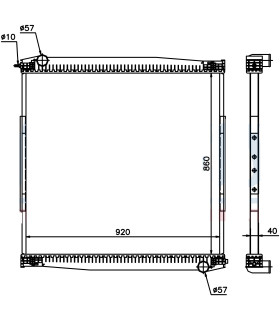  Radiateur moteur SCANIA Serie R 