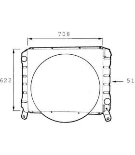 RADIATEUR EAU IVECO  42043821