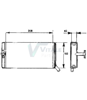 RADIATEUR CHAUFFAGE RENAULT TRUCKS RVI C