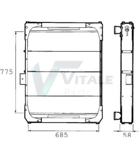 RADIATEUR EAU RENAULT RVI RVI730529