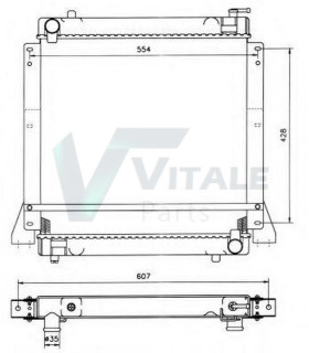 RADIATOR  MERCEDES BENZ ME730866