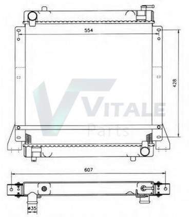 RADIATEUR EAU MERCEDES BENZ ME730302