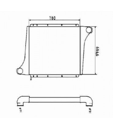 Radiateur moteur pour PEUGEOT 204